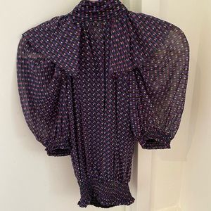 NWT- Ramy Brook -Printed Avelina Blouse- size xs